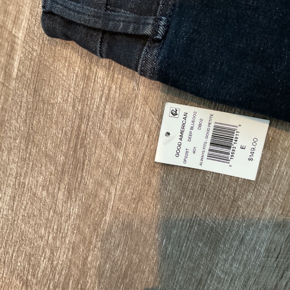 GOOD AMERICAN women’s Good Petite Skinny caulk Denim Always Fit plus size - Picture 7 of 10